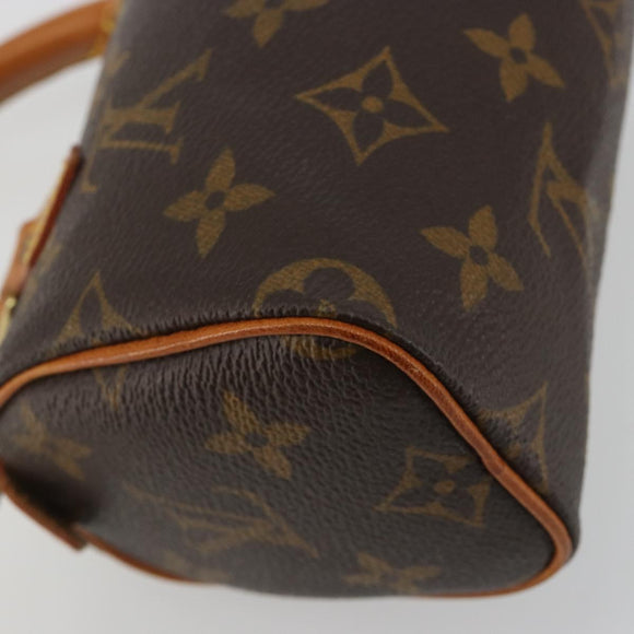 LOUIS VUITTON Monogram Mini Speedy Hand Bag M41534 LV Auth 191467