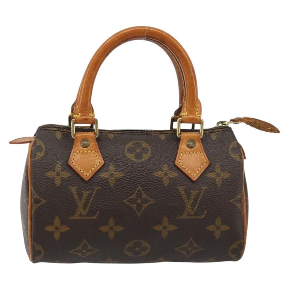 LOUIS VUITTON Monogram Mini Speedy Hand Bag M41534 LV Auth 191467