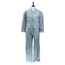 CHANEL Pants Jacket Denim Setup Light Blue CC Auth 191468SM-1