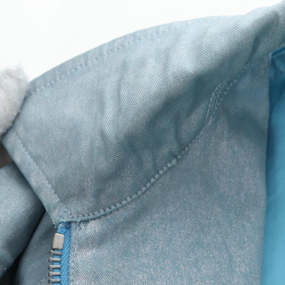 CHANEL Pants Jacket Denim Setup Light Blue CC Auth 191468SM