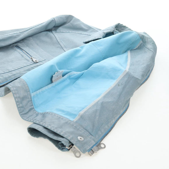 CHANEL Pants Jacket Denim Setup Light Blue CC Auth 191468SM