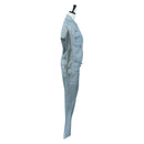 CHANEL Pants Jacket Denim Setup Light Blue CC Auth 191468SM-4
