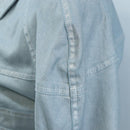 CHANEL Pants Jacket Denim Setup Light Blue CC Auth 191468SM-6