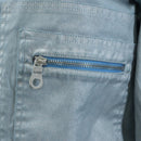CHANEL Pants Jacket Denim Setup Light Blue CC Auth 191468SM-8