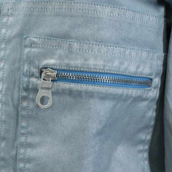 CHANEL Pants Jacket Denim Setup Light Blue CC Auth 191468SM