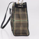 FENDI Hand Bag Mesh 2way Navy Silver Gold Auth 191470M-4