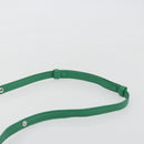 PRADA Hand Bag Leather 2way Green Silver Auth 191471SM-14