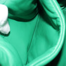 PRADA Hand Bag Leather 2way Green Silver Auth 191471SM-23