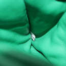 PRADA Hand Bag Leather 2way Green Silver Auth 191471SM-11