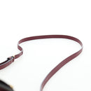PRADA Shoulder Bag Safiano leather Bordeaux Gold Auth 191473V-14