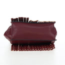 PRADA Shoulder Bag Safiano leather Bordeaux Gold Auth 191473V-5