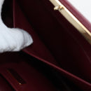 PRADA Shoulder Bag Safiano leather Bordeaux Gold Auth 191473V-24