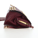 PRADA Shoulder Bag Safiano leather Bordeaux Gold Auth 191473V-4