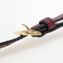 PRADA Shoulder Bag Safiano leather Bordeaux Gold Auth 191473V-9