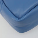 PRADA Hand Bag Leather 2way Blue Silver Auth 191476SM-16