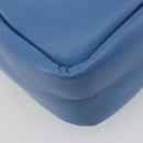 PRADA Hand Bag Leather 2way Blue Silver Auth 191476SM-18