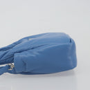 PRADA Hand Bag Leather 2way Blue Silver Auth 191476SM-4