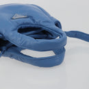 PRADA Hand Bag Leather 2way Blue Silver Auth 191476SM-7