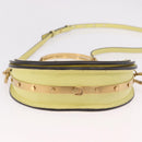 Chloe Nile Small Minodiaire Hand Bag Leather 2way Yellow Gold Auth 191477A-5