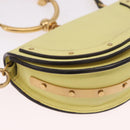 Chloe Nile Small Minodiaire Hand Bag Leather 2way Yellow Gold Auth 191477A-10