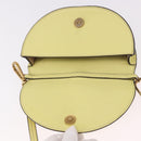 Chloe Nile Small Minodiaire Hand Bag Leather 2way Yellow Gold Auth 191477A-18