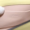 Chloe Nile Small Minodiaire Hand Bag Leather 2way Yellow Gold Auth 191477A-19