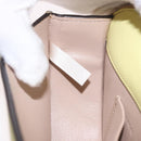 Chloe Nile Small Minodiaire Hand Bag Leather 2way Yellow Gold Auth 191477A-21