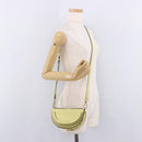 Chloe Nile Small Minodiaire Hand Bag Leather 2way Yellow Gold Auth 191477A-23