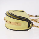 Chloe Nile Small Minodiaire Hand Bag Leather 2way Yellow Gold Auth 191477A-3