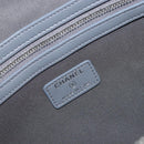 CHANEL Matelasse Clutch Bag Lamb Skin Gray Silver CC Auth 191479SM-13
