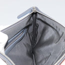 CHANEL Matelasse Clutch Bag Lamb Skin Gray Silver CC Auth 191479SM-15