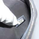 CHANEL Matelasse Clutch Bag Lamb Skin Gray Silver CC Auth 191479SM-26