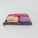 CHANEL Matelasse Clutch Bag Lamb Skin Gray Silver CC Auth 191479SM-5