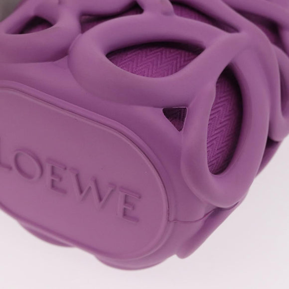 LOEWE Inflatable Pocket Bag Shoulder Bag Canvas Purple Auth 191480M