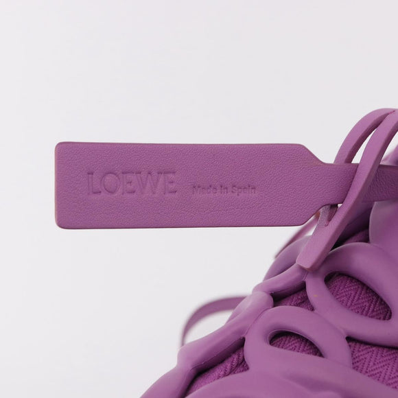 LOEWE Inflatable Pocket Bag Shoulder Bag Canvas Purple Auth 191480M