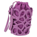 LOEWE Inflatable Pocket Bag Shoulder Bag Canvas Purple Auth 191480M-1