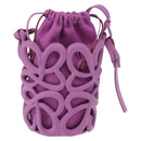 LOEWE Inflatable Pocket Bag Shoulder Bag Canvas Purple Auth 191480M-3