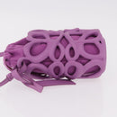 LOEWE Inflatable Pocket Bag Shoulder Bag Canvas Purple Auth 191480M-5