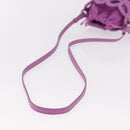 LOEWE Inflatable Pocket Bag Shoulder Bag Canvas Purple Auth 191480M-8