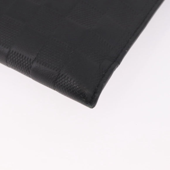LOUIS VUITTON Damier Infini Pochette Discovery Black N60112 LV Auth 191488