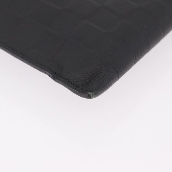 LOUIS VUITTON Damier Infini Pochette Discovery Black N60112 LV Auth 191488