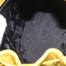 Salvatore Ferragamo Gancini Backpack Suede Yellow Gold Auth 191490A-11