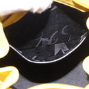 Salvatore Ferragamo Gancini Backpack Suede Yellow Gold Auth 191490A-23