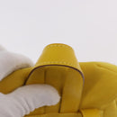 Salvatore Ferragamo Gancini Backpack Suede Yellow Gold Auth 191490A-8