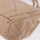 Salvatore Ferragamo Hand Bag Leather Pink Silver Auth 191491-14