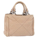Salvatore Ferragamo Hand Bag Leather Pink Silver Auth 191491-1