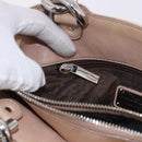 Salvatore Ferragamo Hand Bag Leather Pink Silver Auth 191491-23