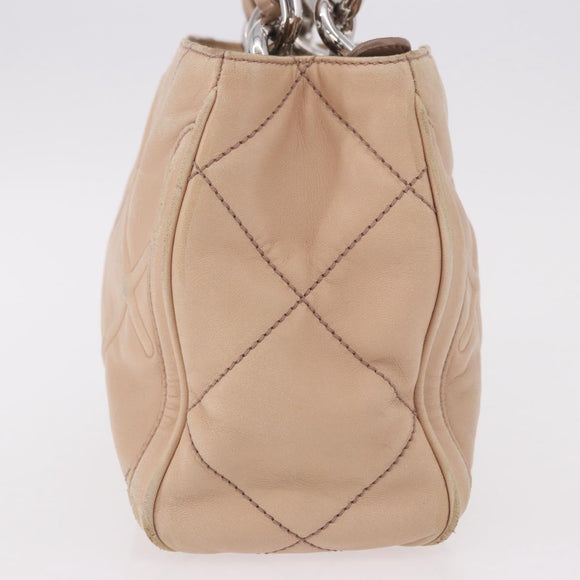 Salvatore Ferragamo Hand Bag Leather Pink Silver Auth 191491