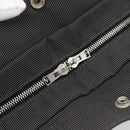 HERMES Her Line MM Hand Bag Canvas Gray Silver Auth 191495A-14