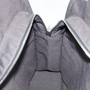 HERMES Her Line MM Hand Bag Canvas Gray Silver Auth 191495A-17